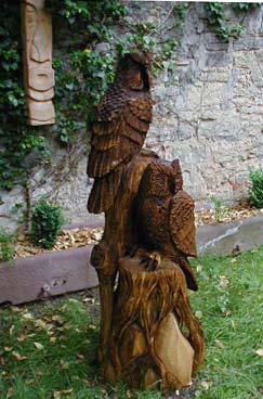 Eulen Skulptur