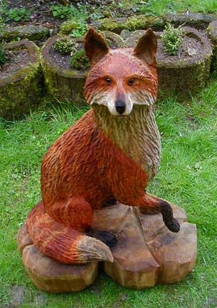 Holzfigur Fuchs