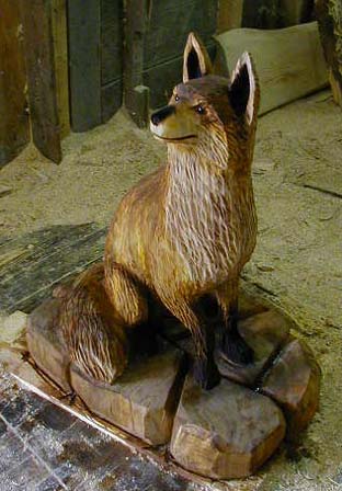 Holzfigur Fuchs / Fox 